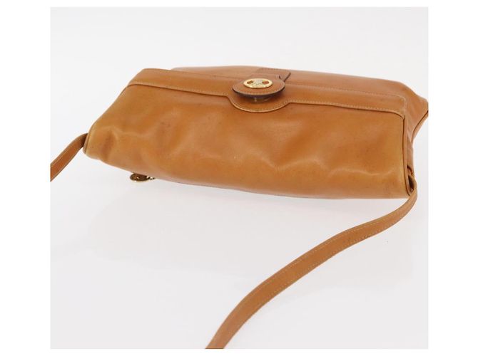 Céline Borsa a Spalla CELINE in Pelle Marrone Oro Auth 152085 D'oro - vista 6