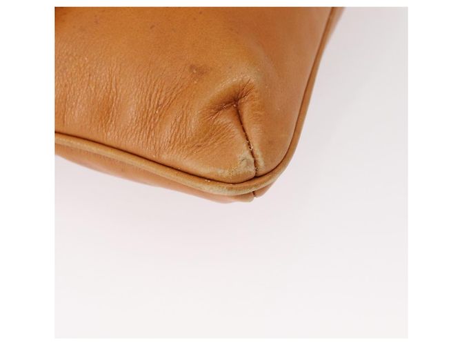 Céline Borsa a Spalla CELINE in Pelle Marrone Oro Auth 152085 D'oro - vista 9