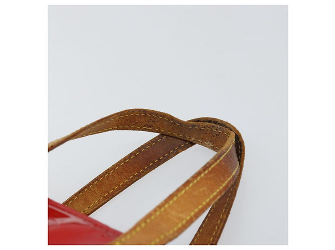 LOUIS VUITTON Monogram Vernis Reade PM Borsa a Mano Rossa M91088 LV Auth bs30698 Rosso - vista 14