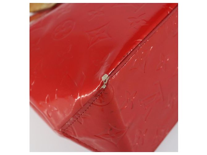 LOUIS VUITTON Monogram Vernis Reade PM Borsa a Mano Rossa M91088 LV Auth bs30698 Rosso - vista 15
