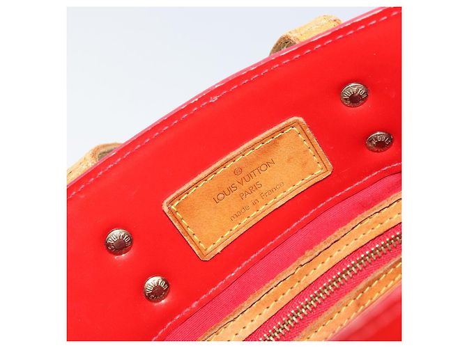 LOUIS VUITTON Monogram Vernis Reade PM Borsa a Mano Rossa M91088 LV Auth bs30698 Rosso - vista 19