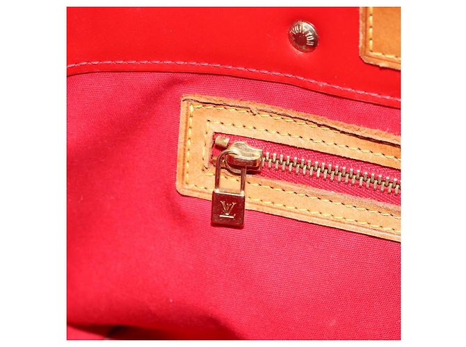 LOUIS VUITTON Monogram Vernis Reade PM Borsa a Mano Rossa M91088 LV Auth bs30698 Rosso - vista 22