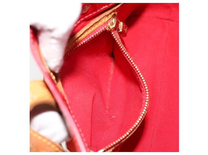 LOUIS VUITTON Monogram Vernis Reade PM Borsa a Mano Rossa M91088 LV Auth bs30698 Rosso - vista 23