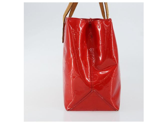 LOUIS VUITTON Monogram Vernis Reade PM Borsa a Mano Rossa M91088 LV Auth bs30698 Rosso - vista 3