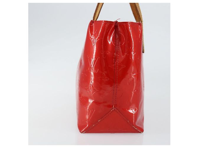 LOUIS VUITTON Monogram Vernis Reade PM Borsa a Mano Rossa M91088 LV Auth bs30698 Rosso - vista 4