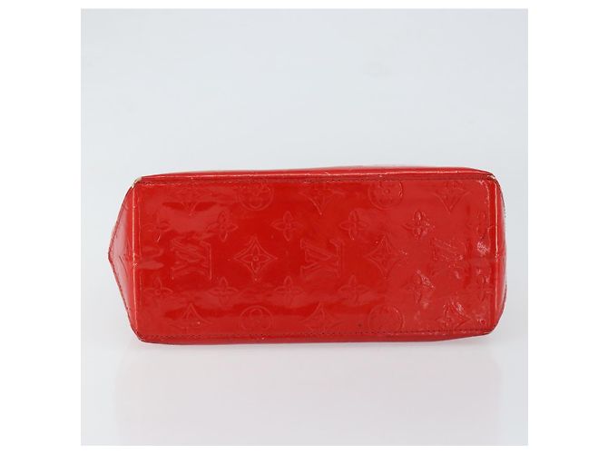 LOUIS VUITTON Monogram Vernis Reade PM Borsa a Mano Rossa M91088 LV Auth bs30698 Rosso - vista 5
