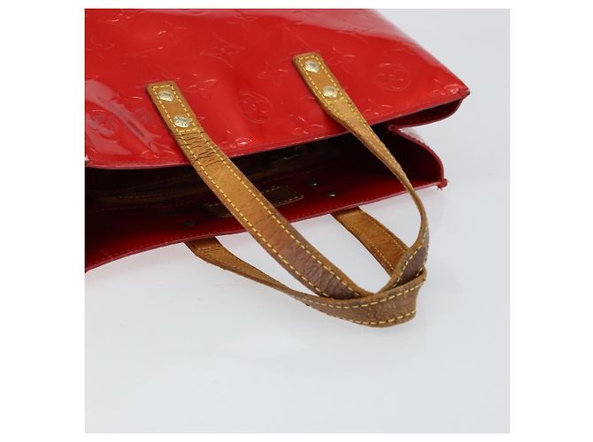 LOUIS VUITTON Monogram Vernis Reade PM Borsa a Mano Rossa M91088 LV Auth bs30698 Rosso - vista 7