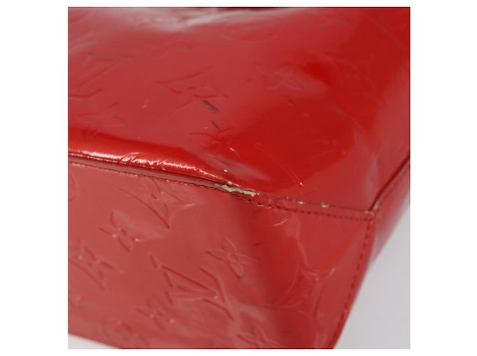 LOUIS VUITTON Monogram Vernis Reade PM Borsa a Mano Rossa M91088 LV Auth bs30698 Rosso - vista 8