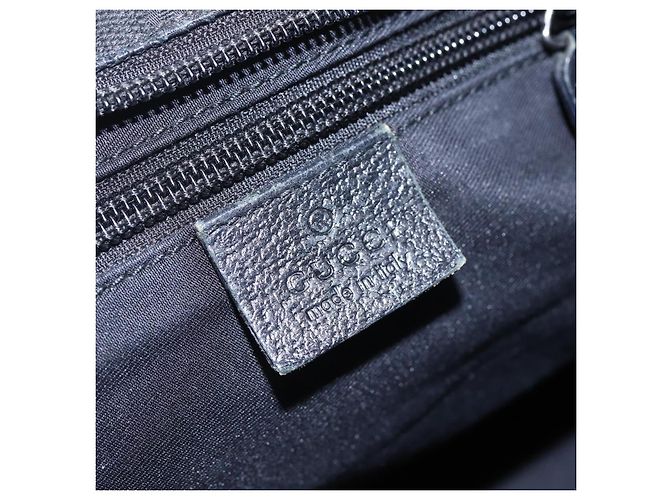 Borsa a mano Gucci GG Canvas Web Sherry Line Nero Rosso Verde 131228 Auth 152084 - vista 18