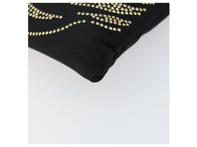 VALENTINO Borsa a Mano Satin Marrone Oro Auth bs30808 D'oro - vista 9