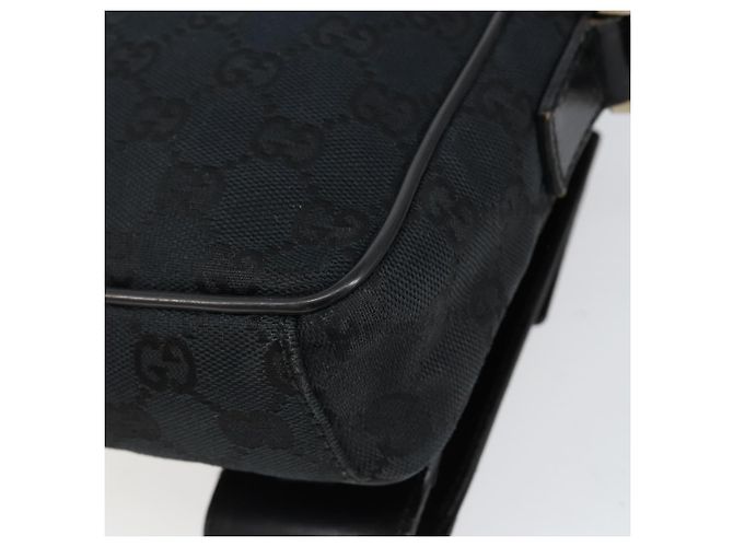 Borsa a Spalla GG Canvas Gucci Nera Auth 152032 Nero - vista 15