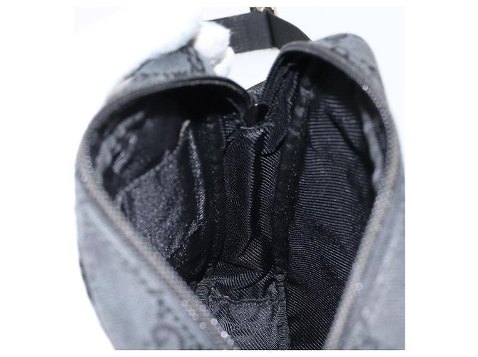 Borsa a Spalla GG Canvas Gucci Nera Auth 152032 Nero - vista 19