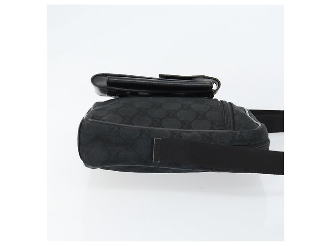 Borsa a Spalla GG Canvas Gucci Nera Auth 152032 Nero - vista 3