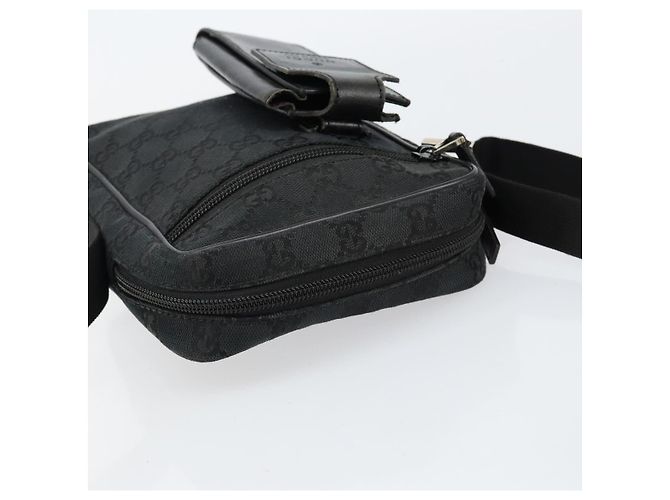 Borsa a Spalla GG Canvas Gucci Nera Auth 152032 Nero - vista 6