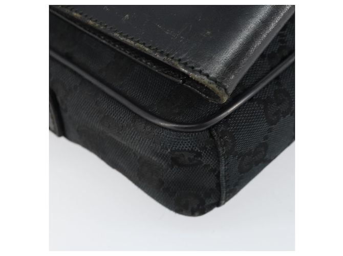 Borsa a Spalla GG Canvas Gucci Nera Auth 152032 Nero - vista 9