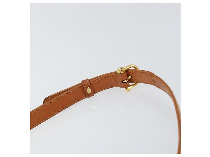 Céline Borsa a Spalla in Tela Macadam CELINE in Pelle PVC Beige Oro Auth BA7520 D'oro - vista 8