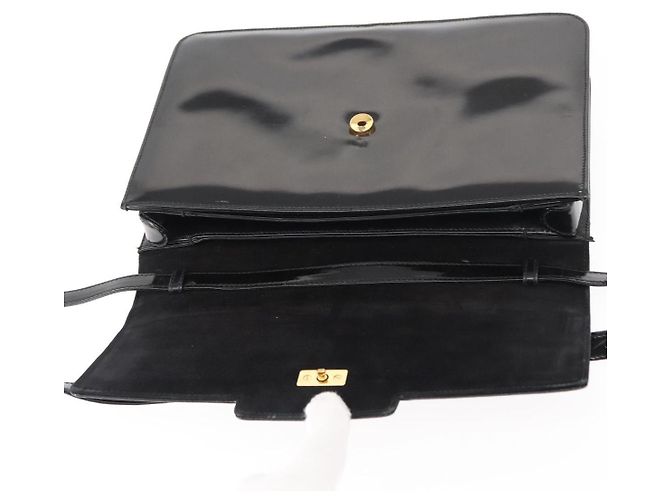Borsa a Spalla GUCCI Smalto Nero Oro 004 33 0280 Auth ep11880 D'oro - vista 10