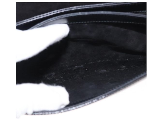 Borsa a Spalla GUCCI Smalto Nero Oro 004 33 0280 Auth ep11880 D'oro - vista 11