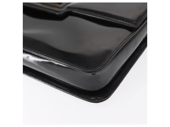 Borsa a Spalla GUCCI Smalto Nero Oro 004 33 0280 Auth ep11880 D'oro - vista 14