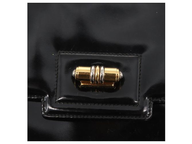 Borsa a Spalla GUCCI Smalto Nero Oro 004 33 0280 Auth ep11880 D'oro - vista 17