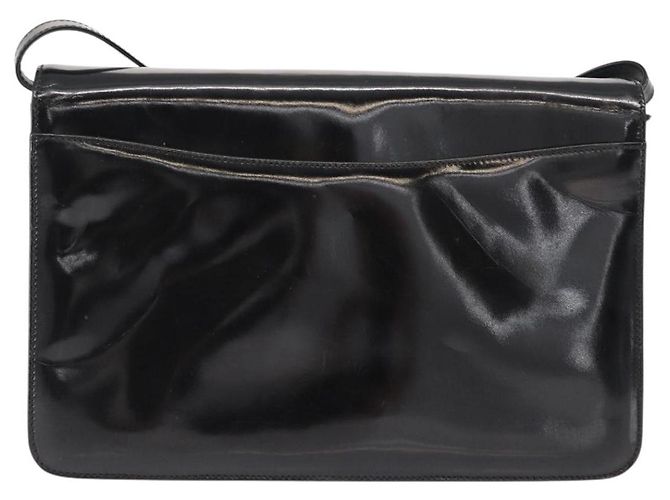 Borsa a Spalla GUCCI Smalto Nero Oro 004 33 0280 Auth ep11880 D'oro - vista 2