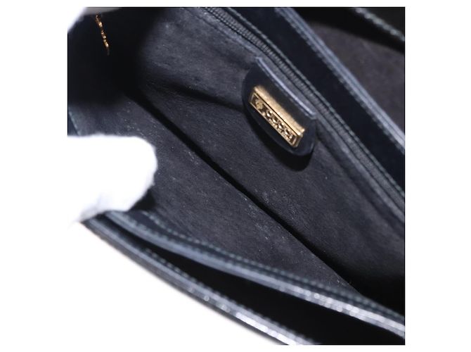 Borsa a Spalla GUCCI Smalto Nero Oro 004 33 0280 Auth ep11880 D'oro - vista 21