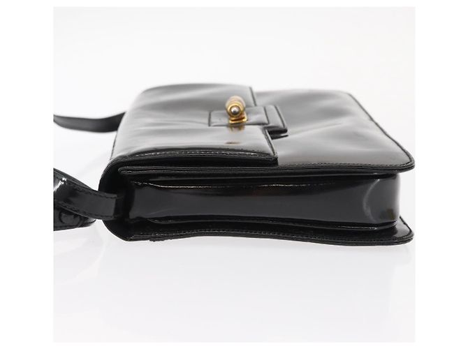 Borsa a Spalla GUCCI Smalto Nero Oro 004 33 0280 Auth ep11880 D'oro - vista 4