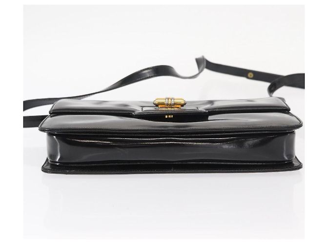 Borsa a Spalla GUCCI Smalto Nero Oro 004 33 0280 Auth ep11880 D'oro - vista 5