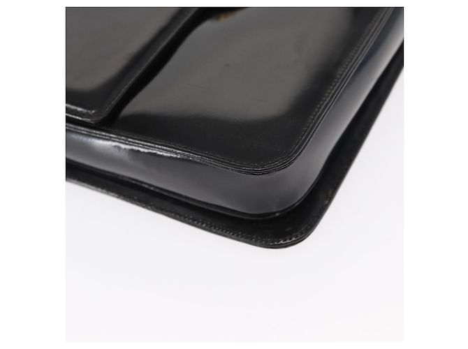 Borsa a Spalla GUCCI Smalto Nero Oro 004 33 0280 Auth ep11880 D'oro - vista 9