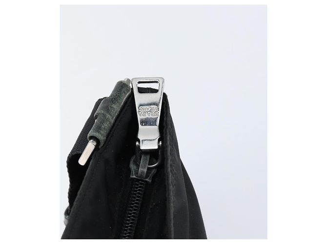 Borsa a Spalla PRADA Nylon Nero Argento Autentica ep11849 - vista 10