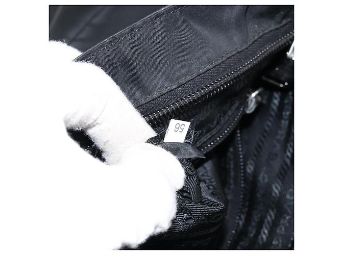 Borsa a Spalla PRADA Nylon Nero Argento Autentica ep11849 - vista 12