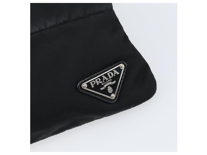 Borsa a Spalla PRADA Nylon Nero Argento Autentica ep11849 - vista 18