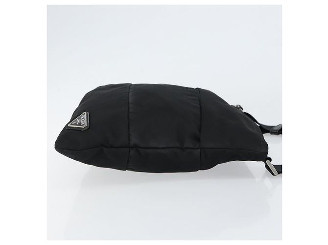 Borsa a Spalla PRADA Nylon Nero Argento Autentica ep11849 - vista 3