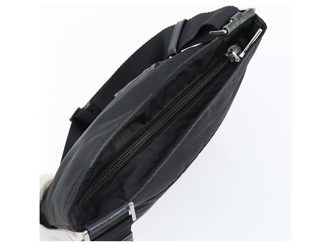 Borsa a Spalla PRADA Nylon Nero Argento Autentica ep11849 - vista 6