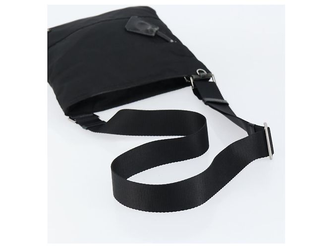Borsa a Spalla PRADA Nylon Nero Argento Autentica ep11849 - vista 7