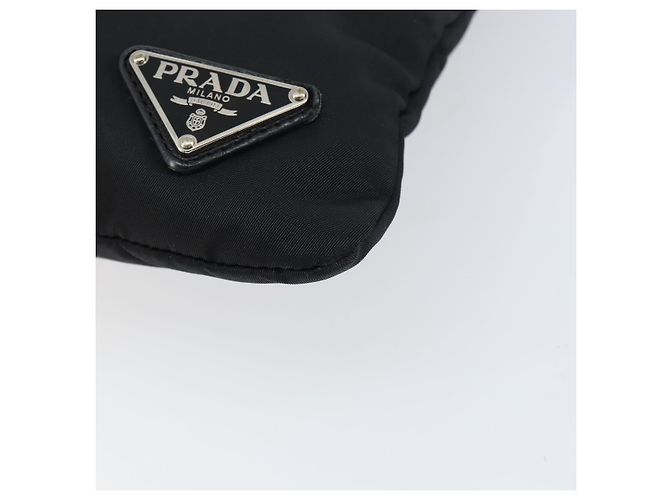 Borsa a Spalla PRADA Nylon Nero Argento Autentica ep11849 - vista 8