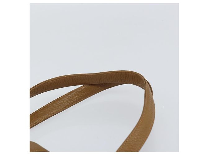 SAINT LAURENT Borsa a mano in pelle marrone Auth 149374 - vista 8