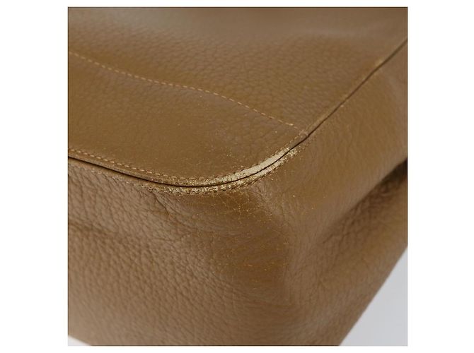 SAINT LAURENT Borsa a mano in pelle marrone Auth 149374 - vista 9