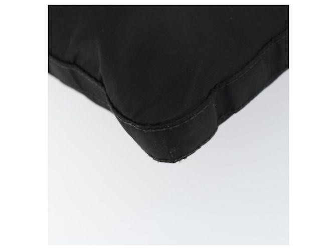 Bolsa de Ombro PRADA Nylon Preto Prata Autêntica 149732 - vista 15