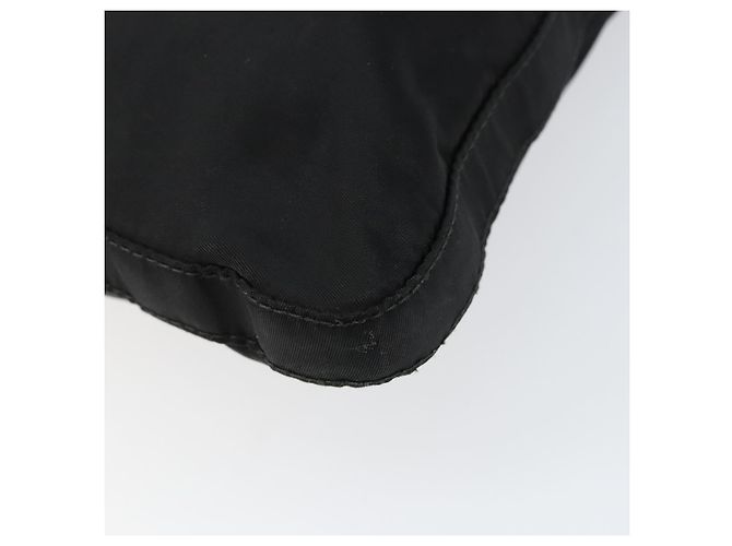 Bolsa de Ombro PRADA Nylon Preto Prata Autêntica 149732 - vista 16