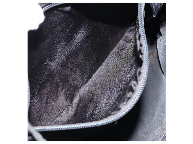Bolsa de Ombro PRADA Nylon Preto Prata Autêntica 149732 - vista 22