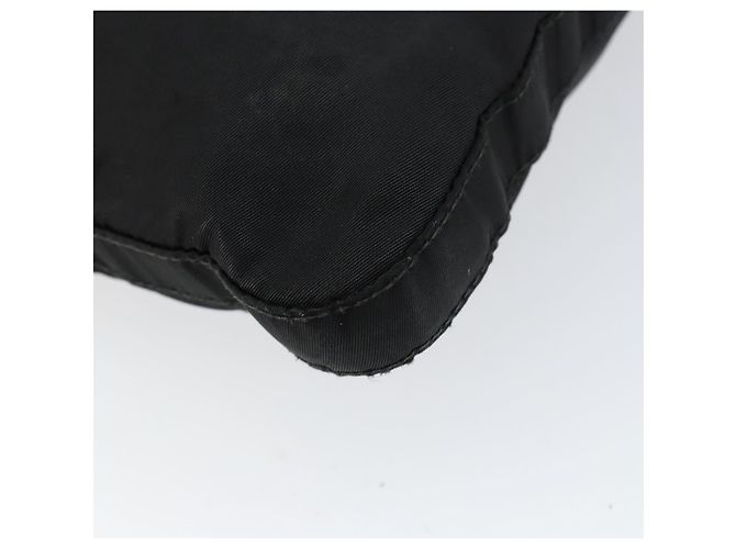 Bolsa de Ombro PRADA Nylon Preto Prata Autêntica 149732 - vista 9