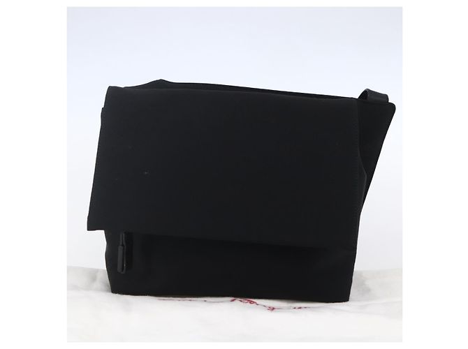 Borsa a Spalla Vala in Tela Nera Argento Auth BA7986 di Salvatore Ferragamo Nero - vista 12