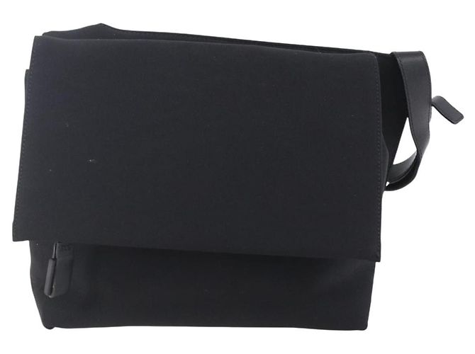 Borsa a Spalla Vala in Tela Nera Argento Auth BA7986 di Salvatore Ferragamo Nero - vista 13