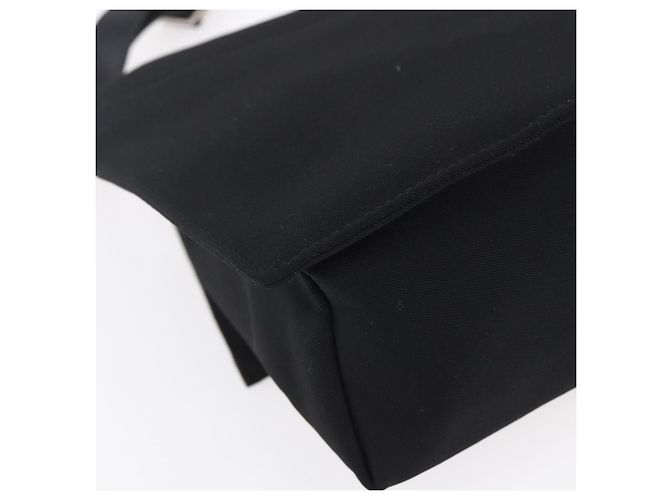 Borsa a Spalla Vala in Tela Nera Argento Auth BA7986 di Salvatore Ferragamo Nero - vista 16