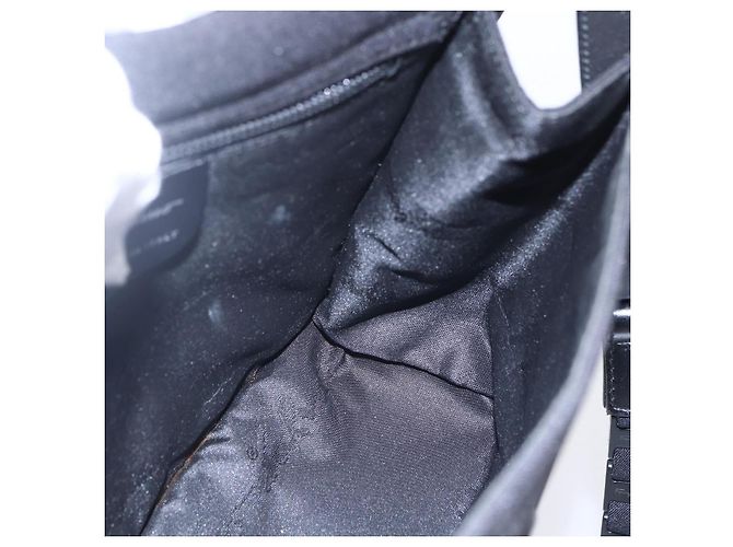 Borsa a Spalla Vala in Tela Nera Argento Auth BA7986 di Salvatore Ferragamo Nero - vista 18