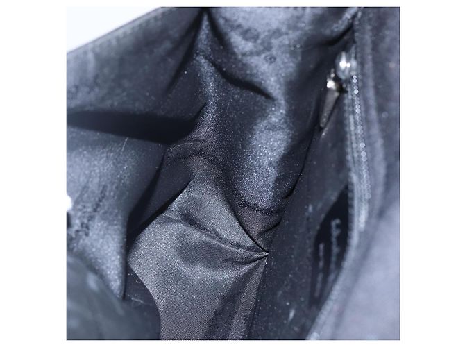 Borsa a Spalla Vala in Tela Nera Argento Auth BA7986 di Salvatore Ferragamo Nero - vista 19