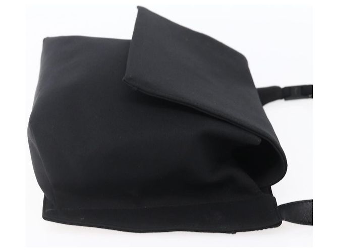 Borsa a Spalla Vala in Tela Nera Argento Auth BA7986 di Salvatore Ferragamo Nero - vista 4