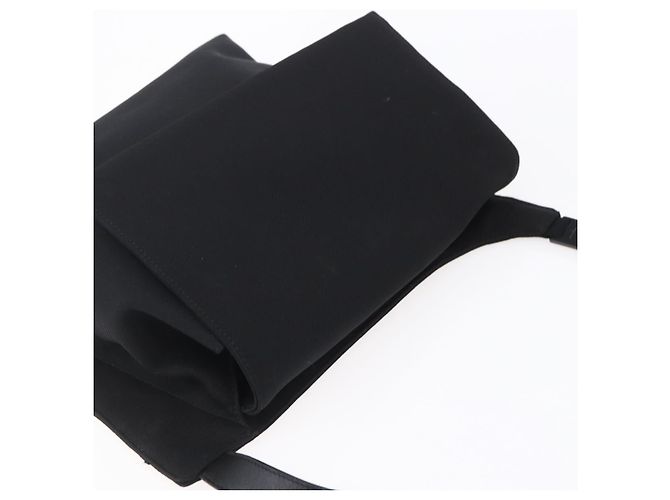 Borsa a Spalla Vala in Tela Nera Argento Auth BA7986 di Salvatore Ferragamo Nero - vista 6