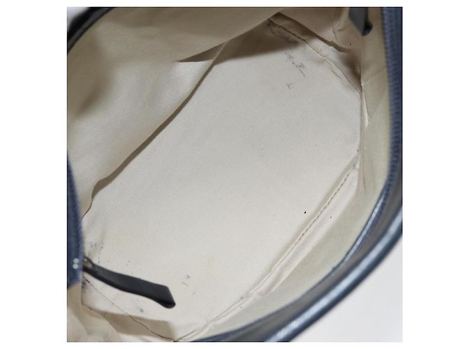 Burberry Borsa Tote in Tela Avorio Argento Auth am9747 Crudo - vista 12